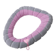 Abattant de toilette chauffant, siège de toilette domestique épais avec poignée, anneau de toilette d'hiver, ensembles lavables, siège de