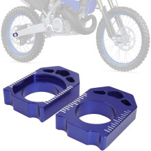 Dirt Bike Rear Axle Block Chain Tensioner CNC Blue