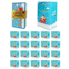 Coffret de Noël Pop-Up, 20 boîtes rebondissantes + boîte cadeau + sac cadeau, boîte surprise en papier à monter soi-même, coffret cadeau pour