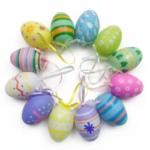 QenASHaing Easter Egg Decorative Gift, DIY Painted Simulated Plastic Eggs