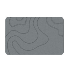 Tapis de bain en pierre de terre de diatomées, super absorbant et à séchage rapide, naturel, facile à nettoyer (60 cm 39 cm)