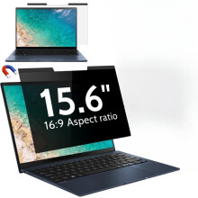 Película de privacidade magnética para laptop de 15,6", antirreflexo e com filtro de luz azul, compatível com Lenovo, HP, Dell, Acer, ASUS,