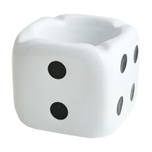 Sunxin Retro Dice Ceramic Ashtray – Desktop, Patio & Outdoor Ornament, Indoor/Outdoor Use, Gift – Compatible with Home & Courtyard
