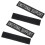 2 uds. parches reflectantes desmontables para chaleco perro negro 4