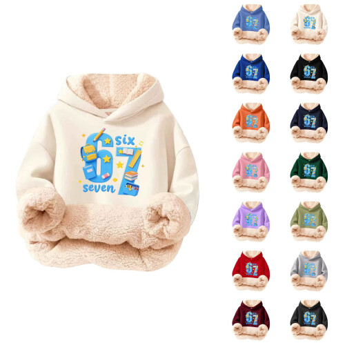 Kinder-Kapuzenpullover mit mehrfarbigem Print, 1-teilig