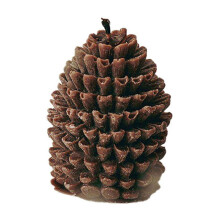Velas aromáticas con forma de piña para decoración navideña