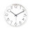 Minimalist White Wall Clock Silent Operation Battery Powered Versatile Design 1