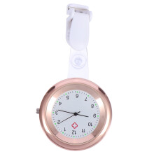 1Pack Women Nursing Watches Clip On Watch Nurse Watch Round Metal Simple Style