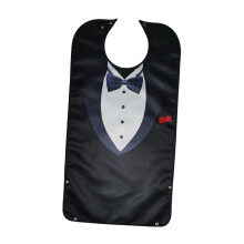 Adult Bib Unisex Creative Washable Reusable Adjustable Snap Closure Suit Pattern Style G