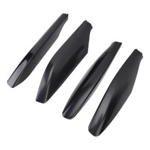 4 pièces de capuchons d'extrémité de galerie noire pour Toyota Land Cruiser Prado FJ120 2002-2009