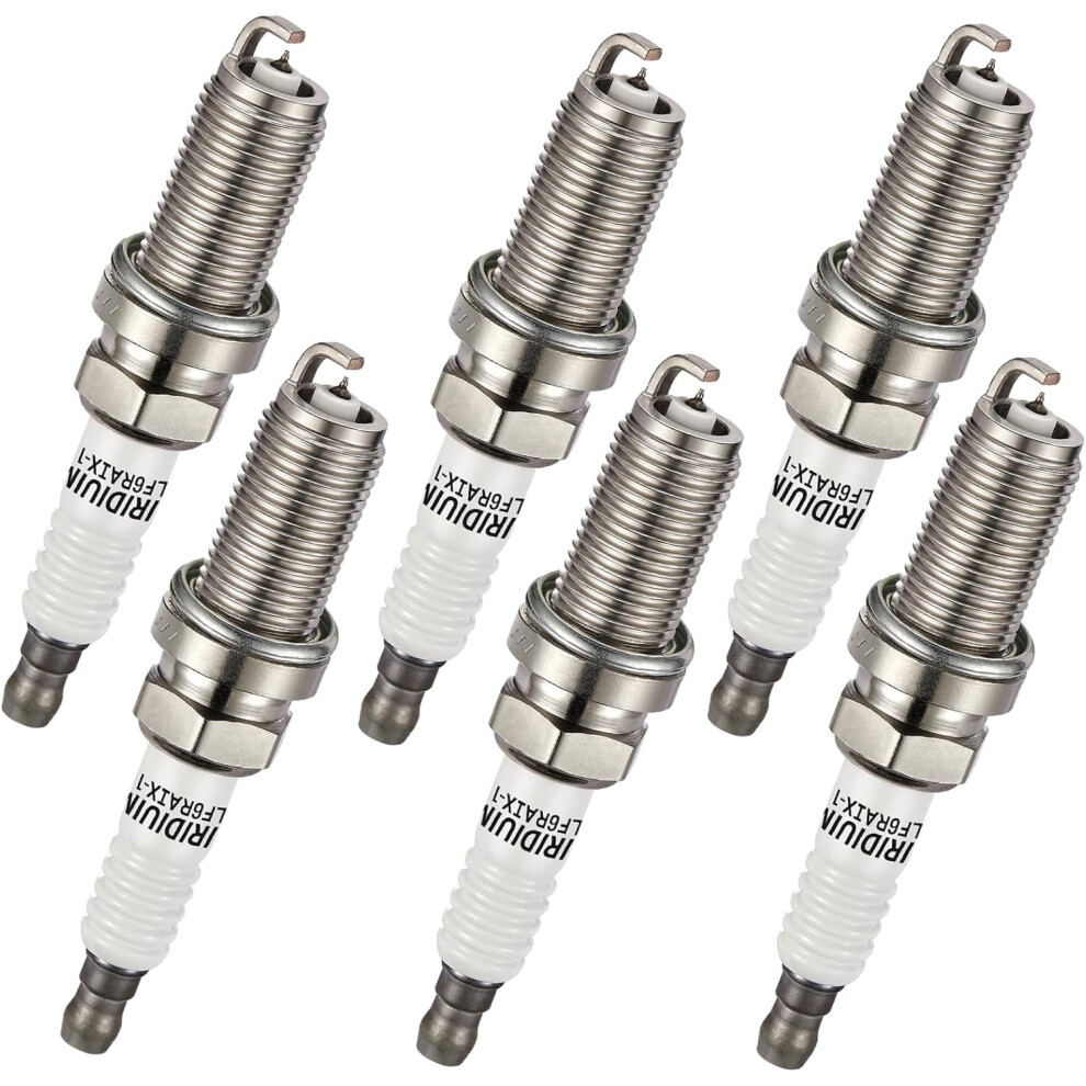 6-Pack Iridium Spark Plugs Compatible With 128I, 330I, X3, X5, Es350, Rx350, Rx450h, Legacy, Outback, 4Runner, Avalon, Camry, Sienna, Tacoma, Tundra, 9402001241160
