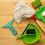 Durable Light Green Mop Rod Clamp Plastic Mop Head Fastener 4