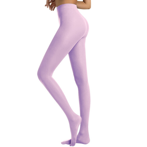 Καλσόν Opaque Control Top για γυναίκες, ψηλόμεσο, για έλεγχο της κοιλιάς, ανοιχτό βιολετί
