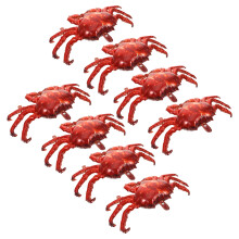 8 ballons en aluminium en forme de crabe rouge pour décoration de fête d'anniversaire