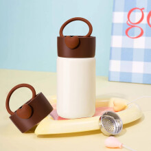 Gobelet isotherme Mini 200 ml en acier inoxydable – Étanche, portable, idéal pour l'école, le bureau, la randonnée, le camping et le shopping,