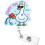Porte-badge rétractable Goose Nurse (1 pièce) 1