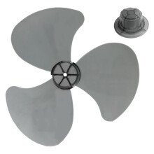 35x18cm 3-Blade Plastic Fan Blade with Nut Cover, Compatible with Standing Pedestal Fans