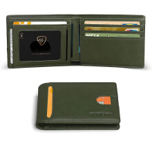 Wallet for Men Slim 11 Credit Card Holder Slots Leather RFID Blocking Small Thin Men's Wallet Bifold Minimalist Front Pocket Large Capacity Box