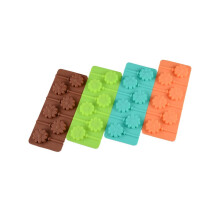 Floral Shape Silicone Lollipop Mold for Green Non-stick Easy to Clean 3.94 x 2.56