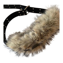 Women's Waist Belt Adjustable Punk Plush Fashion Belt 1 Pack
