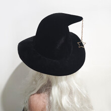 Accessoire de costume de chapeau de sorcière 14 x 8,5 pouces