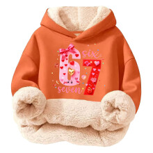 Sweat à capuche imprimé multicolore pour enfants, en polaire douce