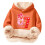Moletom infantil com capuz e estampa multicolorida em fleece macio 1
