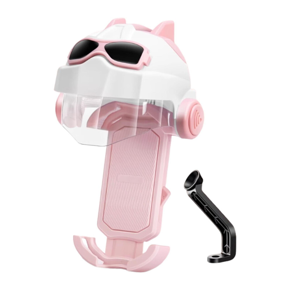 Motorcycle Phone Holder Stable Anti Vibration Bike Scooter Phone Clip Cell Phone Pink 9377112551531