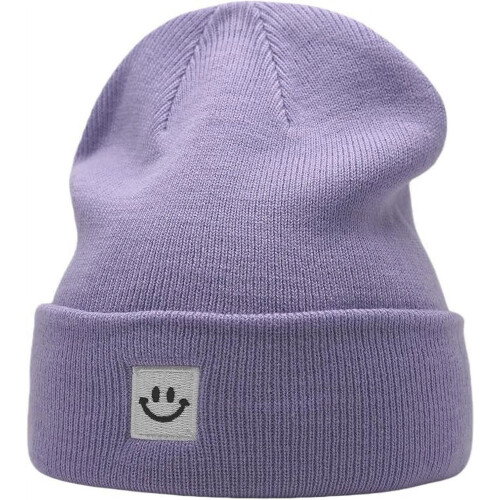 Bonnet unisexe en maille, chaud et confortable pour l'hiver.