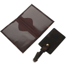 1 Set Travel Passport Cover Passport Protection Sleeve Pu Leather Rectangle Lightweight Durable For