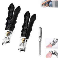 Heavy Duty Stainless Steel Toe Nail Clippers with Wide Jaw & Ergonomic Long Handle – Compatible with Thick Toenails