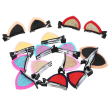 16-Pack Metal Cat Ear Hairpins Hair Clips in Assorted Colors for Wedding, Prom, Party, and Special Celebrations