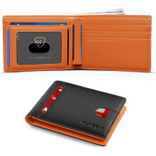 Wallet for Men Slim 11 Credit Card Holder Slots Leather RFID Blocking Small Thin Men's Wallet Bifold Minimalist Front Pocket Large Capacity Box