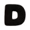 Black Letter Pillows Soft Initial Throw Cushions A-Z 1