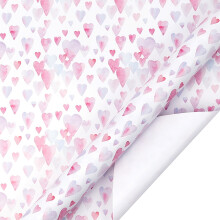 Watercolor Gift Wrapping Paper Roll – 118IN, 80GSM, Recyclable, Elegant for Wedding, Holiday & Party Gifts