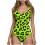 Women's modest one-piece swimsuit with tummy control and 1