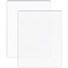 2 Packs 7.5x6" Clear Acrylic Cutting Pads Transparent Acrylic Die Cutting Plates for Die Cutting Work 3mm and 5mm for DIY