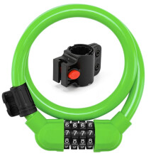 Bike Lock Cable 4 Digit Resettable Combination Cable Lock, Bicycles Code Lock Small Security Bike Lock for Mountain Bike