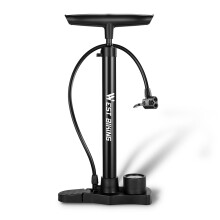 WEST BIKING Floor Pump with Gauge, 160 PSI, Presta & Schrader Valves, Compatible with Road Bike, MTB, Sports Balls