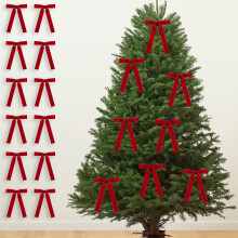Nœuds de sapin de Noël en velours, 12 pièces, 9 couleurs, 12 x 18 cm