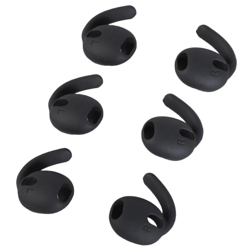 3 Pairs Silicone Ear Hooks Tips For Buds Wireless Earbuds Comfortable Fit Wide Compatibility 9027700090354