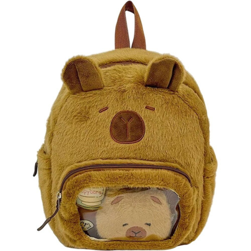 Σακίδιο πλάτης Capybara για φοιτητές, μεγάλης χωρητικότητας, με σχέδιο κινουμένων