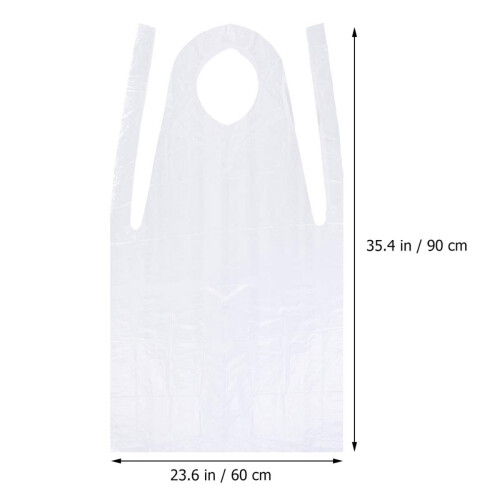100Stk Transparent Einweg Plastik Schürzen Für 1