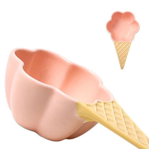 2Pièces Bols À Glace Fruits Rose Pour Maison