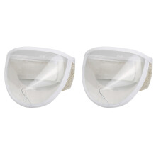2Pièces Muselière Chat Transparente Respirante Pour Toilettage Durable
