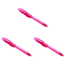 3Pcs Pink Invisible Pen with Uv LED Light for Secret Notes and Games
