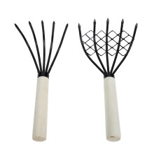 4Pièces Râteau Main 5 Pour Jardinage Durable