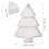 2Stück Weihnachtsbaumform Obstplatten Kunststoff Multifunktion 3