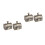 4Pcs Baby Teeth Storage Boxes Golden Metal Keepsake Tooth Holders 1
