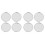 8Pcs Silver ABS Car Wheel Hub Covers Durable Tire Hub Caps Replacement 1